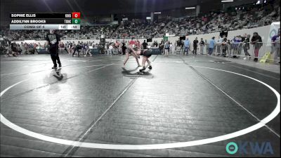 102 lbs Consi Of 4 - Sophie Ellis, Kingfisher YellowJackets vs Addilynn Brooks, Tonkawa Takedown Club