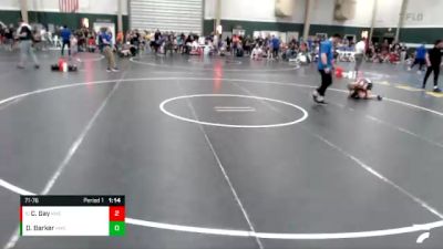 71-76 lbs Cons. Round 1 - Camdyn Gay, GI Grapplers vs Desmond Barker, Broken Bow Wrestling Club