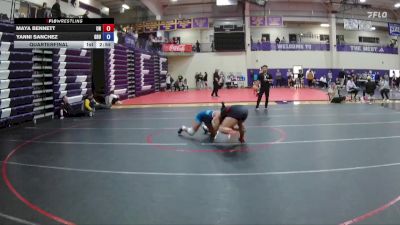160 lbs Quarterfinal - Yanni Sanchez, Graceland University vs Maya Bennett, Unattached