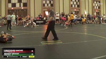 75 lbs Round 4 (6 Team) - Bennett Graham, SVRWC Gold vs Christopher Sanchez, Yale Street WC