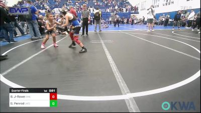 70 lbs Quarterfinal - Boone Jolley-Rowe, Chickasha Youth Wrestling vs Grayson Penrod, Little Axe Takedown Club