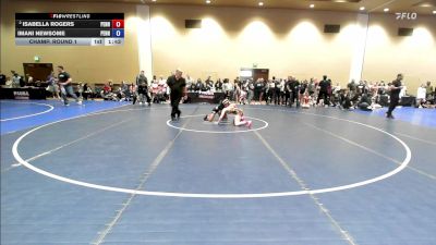 100 lbs Champ. Round 1 - Isabella Rogers, Pennsylvania vs Imani Newsome, Pennsylvania