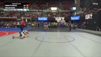 115 lbs 3rd Place Match - Delilah Bahm, Team Champs vs Kierstyn Nevels, Minot Majettes