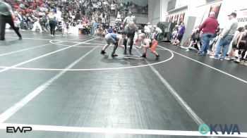 90 lbs Rr Rnd 1 - Kayson Dougherty, Sperry Wrestling Club vs Lincoln Lamho, Wagoner Takedown Club