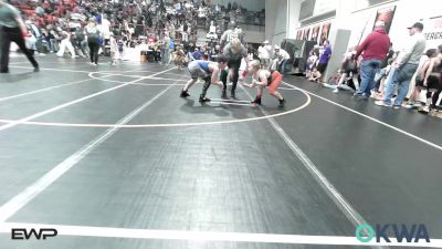 90 lbs Rr Rnd 1 - Kayson Dougherty, Sperry Wrestling Club vs Lincoln Lamho, Wagoner Takedown Club