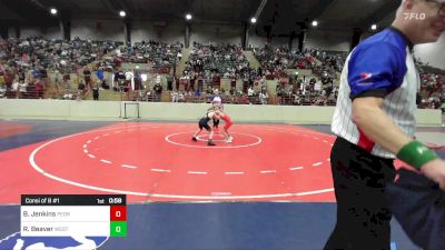 67 lbs Consi Of 8 #1 - Brody Jenkins, Pedraza Wrestling vs Reese Beaver, West Forsyth Wrestling Club