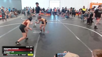 70 lbs Cons. Semi - Everett Lee, Team Tiger vs Roxanna Hannah, LA Elite