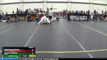 Novice 109+ Round 1 - Jonathan Powell, Martial Arts Of NC vs Kainoa Brown, WAOTA