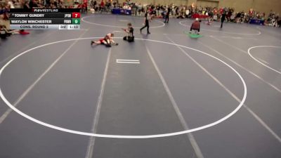 8U - E Semis - Emerson Olson, Rum River Wrestling vs Hudson Peters, Robbinsdale Area Wrestling