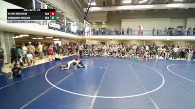 82-89 lbs Round 3 - Burk Mecham, American Fork Jr. High vs Benjamin McCoy, American Fork Jr. High