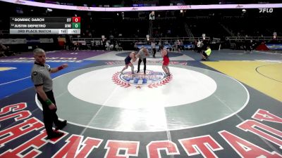 I-215 lbs 3rd Place Match - Justin DePietro, Sewanhaka East vs Dominic Darch, St. Francis