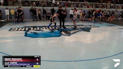 113 lbs Round 1 - Brody Bingaman, North Pole Wrestling Club vs Clay Martin, Dillingham Wolverine Wrestling Club