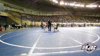 80 lbs Consi Of 16 #2 - Hayden Thomsen, Weatherford Youth Wrestling vs Jack Spence, Newkirk Takedown Club