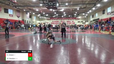 65 lbs 1st Place Match - Brevyn Doeden, Ironhawks Wrestling Academy vs Aden Czepa, New Prague