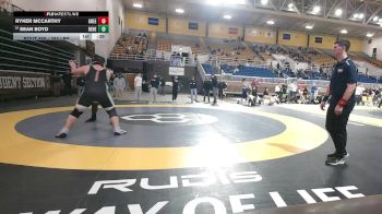 285 lbs 7th Place - Ryker McCarthy, Greenwich Country Day School vs Sean Boyd, Benedictine College Prep