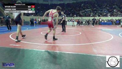 123 lbs Round Of 128 - Braden Perez, Owasso Junior High vs Eli Glenn, Plainview JH