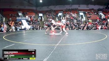 157 lbs Semifinals (8 Team) - Cliff Jones, Clinton vs Ryan Goodrich, Whitehall