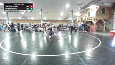158 lbs Consolation - Patrick Paulo, Central Columbia vs Myles Tripak, Shavertown