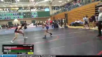 120 lbs Champ. Round 1 - Kameron Scott, Torrey Pines vs NEAL HIA, Orange Glen