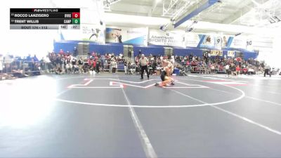 113 lbs Cons. Round 1 - Rocco Lanzisero, Blue Valley vs Trent Willis, Campus