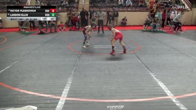 60_B lbs Round Of 32 - Victor Pleskovich, Fort Cherry vs Landon Ellis, Redbank Valley