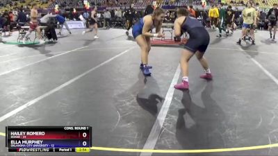 180 lbs Quarters & 1st Wb (16 Team) - Ella Murphey, Oklahoma City University vs Hailey Romero, Doane