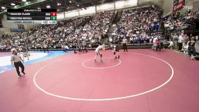 3A 190 lbs Cons. Round 3 - Trexton Nicoll, Canyon View vs Traicer Clark, Grantsville