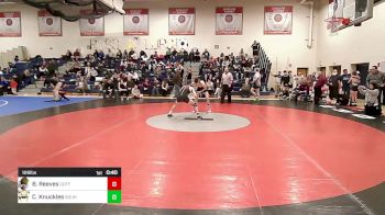 126 lbs Consi Of 8 #2 - Brodie Reeves, Goffstown vs Chase Knuckles, Souhegan