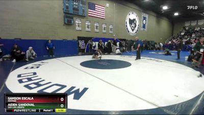 120 lbs Cons. Round 3 - Aiden Sandoval, San Luis Obispo vs Samson Escala, Mayfair