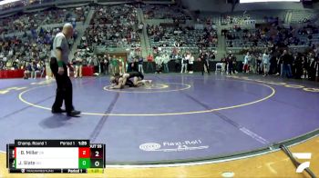145 lbs Champ. Round 1 - Braxton Miller, Dekalb vs Jansen Slate, Northwestern
