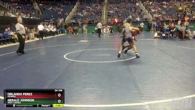 2A 138 lbs Champ. Round 1 - Gerald Johnson, West Craven vs Orlando Perez, Monroe