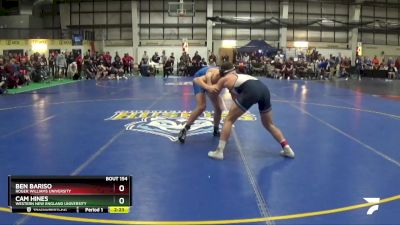 157 lbs Cons. Round 1 - Ben Bariso, Roger Williams University vs Cam Hines, Western New England University