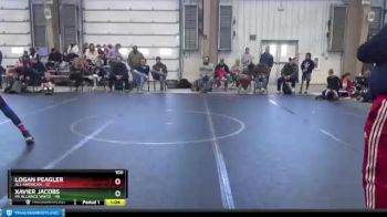 100 lbs Round 4 (8 Team) - Logan Peagler, All American vs Xavier Jacobs, PA Alliance White