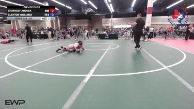 93 lbs Semifinal - Brantley Arluck, Spartan Mat Club vs Clayton Williams, FM Wrestling Club