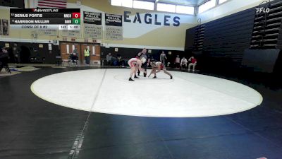 165 lbs Consi Of 8 #2 - Derius Portis, Manchester vs Harrison Muller, Danbury