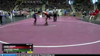 160 lbs Cons. Round 3 - Jacob Jimenez, Cleburne County vs Tyanthony Dailey, Escambia County