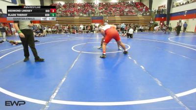 285 lbs Quarterfinal - Redmond Lindsey, Bixby HS Boys vs Slade Theriot, Berryhill High School