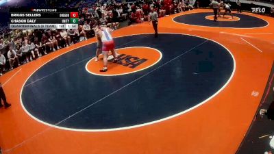 285 lbs Quarterfinals (8 Team) - Briggs Sellers, Oregon vs Chason Daly, Tolono (Unity)