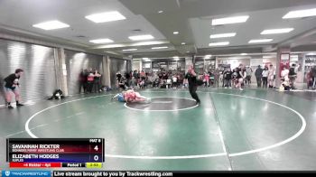 152 lbs Round 1 - Savannah Rickter, Bonners Ferry Wrestling Club vs Elizabeth Hodges, Suples