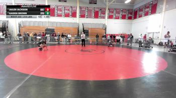 215 lbs Consi Of 4 - Jailen Jackson, Brockton vs Kaiden Brown, Springfield Central