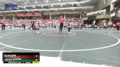 61 lbs Quarterfinal - Eli McComb, Team Of Hard Knox vs Lincoln Sanders, Team Tulsa