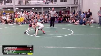 56 lbs Round 3 (8 Team) - Lucas Schuman, Mat Assassins Grey vs Jaxon Shifler, Terps Xpress ES