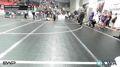 73 lbs Final - Bentley Hughart, Raw Wrestling Club vs Colson Beckley, Team Tulsa Wrestling Club