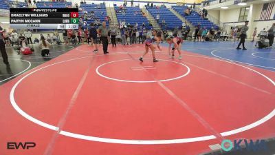 105 lbs Final - Braelynn Williams, Wagoner Takedown Club vs Paityn McCann, Lady Outlaw Wrestling Academy