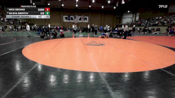 105 lbs Champ. Round 3 - Sa`nya Griffith, Glenpool vs Nico Brooks, Hillsboro