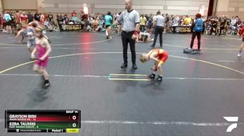 43 lbs Round 5 (6 Team) - Grayson Bish, Ragin Raisins WC vs Ezra Taussig, East Kansas Eagles
