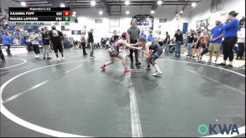98 lbs Semifinal - Julianna Poff, Harrah Little League Wrestling vs Maleea LaFever, Newcastle Youth Wrestling