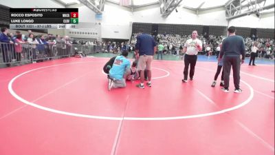 87-J lbs Consi Of 16 #2 - Ryan Verderosa, MacArthur vs John Rocco Garis, Pursuit Wrestling Academy