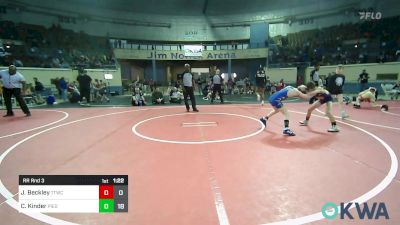 68 lbs Rr Rnd 3 - Jackson Beckley, Team Tulsa Wrestling Club vs Calin Kinder, Piedmont