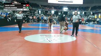 6-7A 165 Quarterfinal - Kalea Loving, Sparkman vs Taylor Coleman, Brookwood Jr-Sr